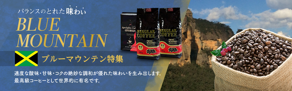 バランスのとれた味わいブルーマウンテン特集